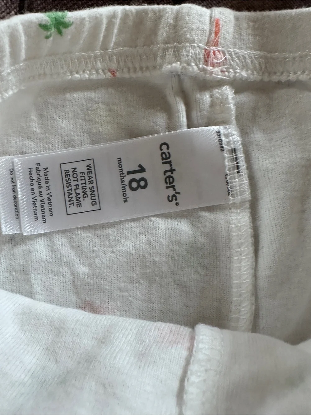 Carters palm tree pajamas vguc 18m